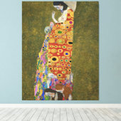 Gustav Klimts Hoffnung II (1907-1908) berühmtes Ge Leinwanddruck (Insitu (Holzboden))
