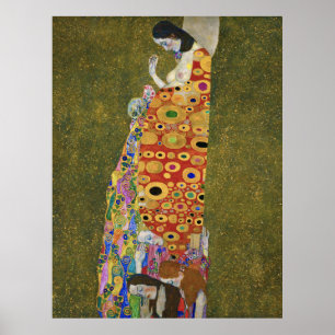 Gustav Klimts Hoffnung II (1907-1908) Poster