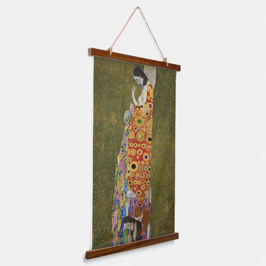 Gustav Klimts Hoffnung II (1907-1908) Wandteppich Mit Holzrahmen (Gewinkelt)