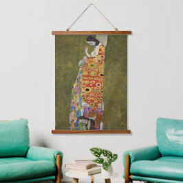 Gustav Klimts Hoffnung II (1907-1908) Wandteppich Mit Holzrahmen