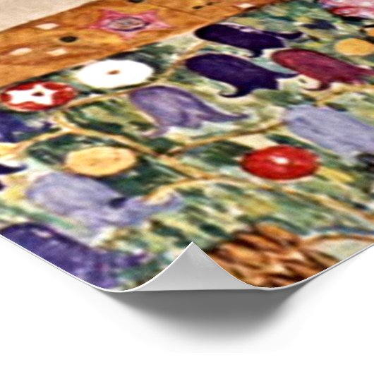 Gustav Klimts ikonischer Baum des Lebens Poster (Ecke)