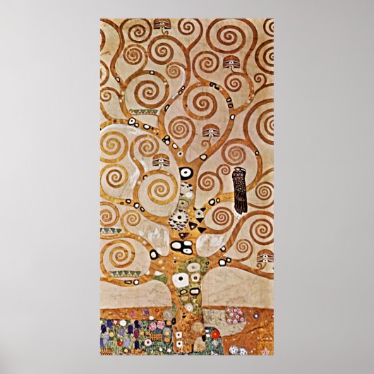 Gustav Klimts ikonischer Baum des Lebens Poster (Vorne)