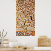 Gustav Klimts ikonischer Baum des Lebens Poster (Küche)