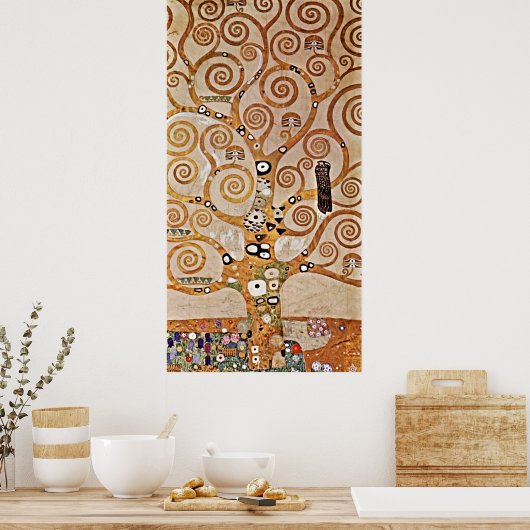Gustav Klimts ikonischer Baum des Lebens Poster (Küche)