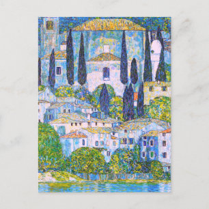 Gustav Klimts Kirche in Cassone Gemälde Postkarte