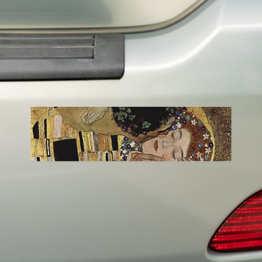 Gustav Klimts Kissendetails (ca. 1908) Autoaufkleber (Auf Auto)
