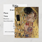 Gustav Klimts Kissendetails (ca. 1908) Einladung (Vorne/Hinten)