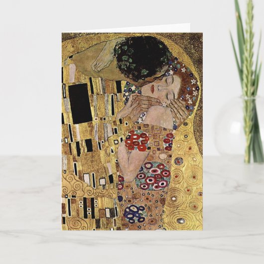 Gustav Klimts Kissendetails (ca. 1908) Karte (Vorderseite)