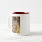 Gustav Klimts Kissendetails (ca. 1908) Zweifarbige Tasse (Vorderseite Links)