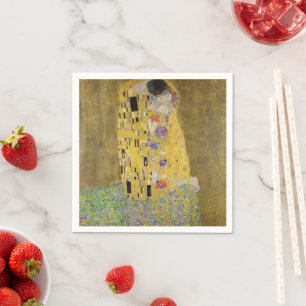 Gustav Klimts Kunst des Kissenmalens Serviette