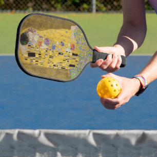 Gustav Klimts Kuss 1907-1908 Pickleball Schläger
