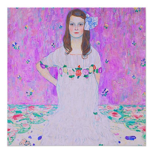 Gustav Klimts Mäda Primavesi Malposter Poster (Vorderseite)
