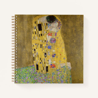 Gustav Klimts Malerei Der Kuss  Notizblock