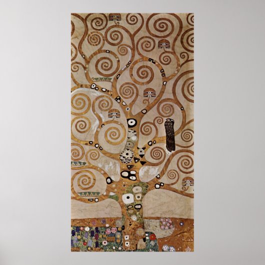 Gustav Klimt's Painting "The Tree of Life" (1909) Poster (Vorne)
