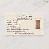 Gustav Klimt's Painting "The Tree of Life" (1909) Visitenkarte (Rückseite)