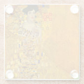 Gustav Klimts Portrait von Adele Bloch-Bauer I Glasuntersetzer (Rückseite)