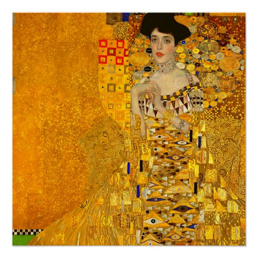 Gustav Klimts Portrait von Adele Bloch-Bauer I Poster (Vorderseite)