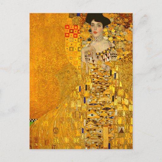 Gustav Klimts Portrait von Adele Bloch-Bauer I Postkarte (Vorderseite)
