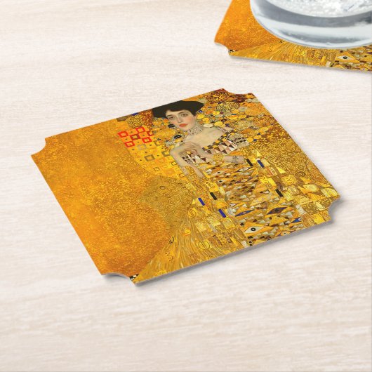Gustav Klimts Portrait von Adele Bloch-Bauer I Untersetzer (angewinkelt)