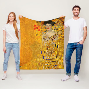 Gustav Klimts Porträt von Adele Bloch-Bauer I Fleecedecke