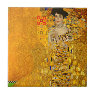 Gustav Klimts Porträt von Adele Bloch-Bauer I Fliese