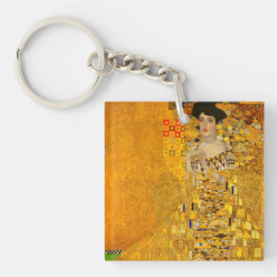 Gustav Klimts Porträt von Adele Bloch-Bauer I Schlüsselanhänger