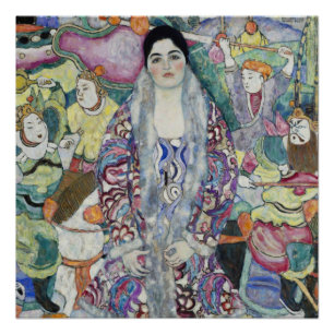 Gustav Klimts Porträt von Friederike Maria Poster