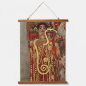 Gustav Klimts schöne Kunst in Hygieia Wandteppich Mit Holzrahmen (Vorderseite)