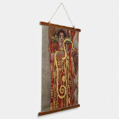 Gustav Klimts schöne Kunst in Hygieia Wandteppich Mit Holzrahmen (Gewinkelt)
