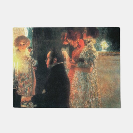 Gustav Klimts Schubert am Klavier II Fußmatte (Vorderseite)
