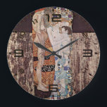 Gustav Klimt's The Three Ages of the Woman Große Wanduhr<br><div class="desc">Time slows when art speaks to the heart. This Klimt-inspired wall clock wraps your space in warmth,  love,  and meaning,  turning every glance into a quiet moment of calm. Golden Art Nouveau details elevate your home while reminding you what truly matters—connection,  beauty,  and time well spent.</div>