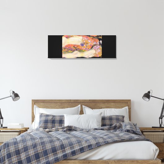 Gustav Klimts Wasserläufe II (1907) Leinwanddruck (Insitu (Schlafzimmer))