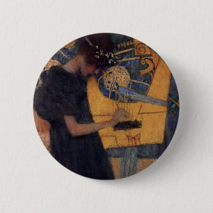 Gustav Kllimt Harp Music Button