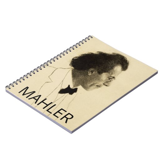Gustav Mahler (1902, Portrait) Notizblock (Linke Seite)