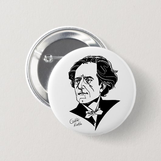 Gustav Mahler Button (Vorne & Hinten)