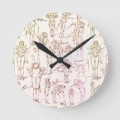 Gustav Mahler - Durchführung Runde Wanduhr (Vorderseite)