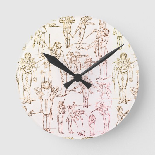 Gustav Mahler - Durchführung Runde Wanduhr (Vorderseite)