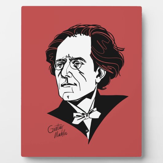 Gustav Mahler Fotoplatte (Vorderseite)