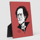Gustav Mahler Fotoplatte (Seite)