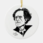 Gustav Mahler Keramik Ornament (Vorne)