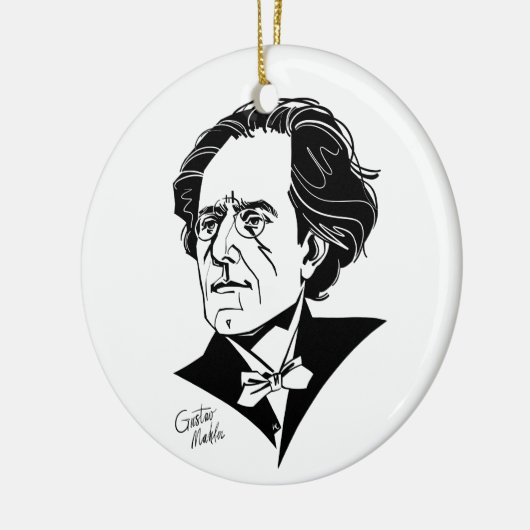 Gustav Mahler Keramik Ornament (Links)