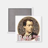 Gustav Mahler Magnet (Vorderseite/Rückseite)