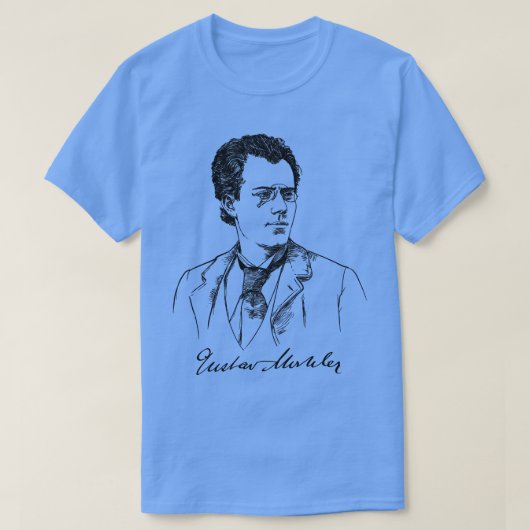 Gustav Mahler Österreichische Komponistendirigente T-Shirt (Design vorne)