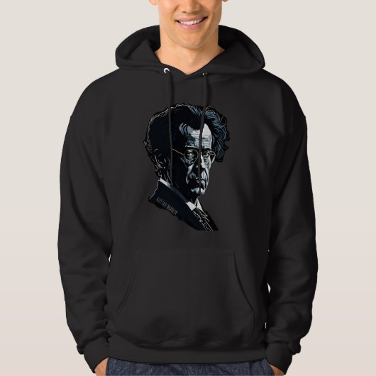 Gustav Mahler  Portrait Composer Classical Music P Hoodie (Vorderseite)