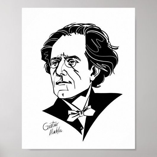 Gustav Mahler Poster (Vorne)