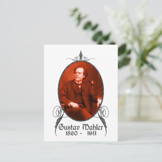 Gustav Mahler Postkarte (Stehend Vorderseite)