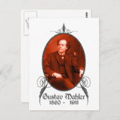 Gustav Mahler Postkarte (Vorne/Hinten)