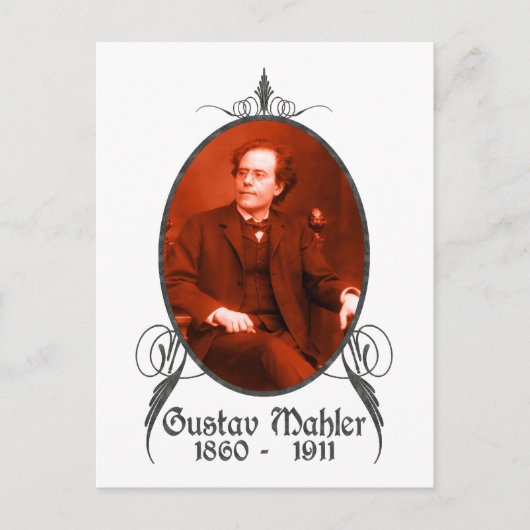 Gustav Mahler Postkarte (Vorderseite)
