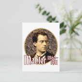 Gustav Mahler Postkarte (Stehend Vorderseite)