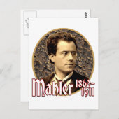 Gustav Mahler Postkarte (Vorne/Hinten)